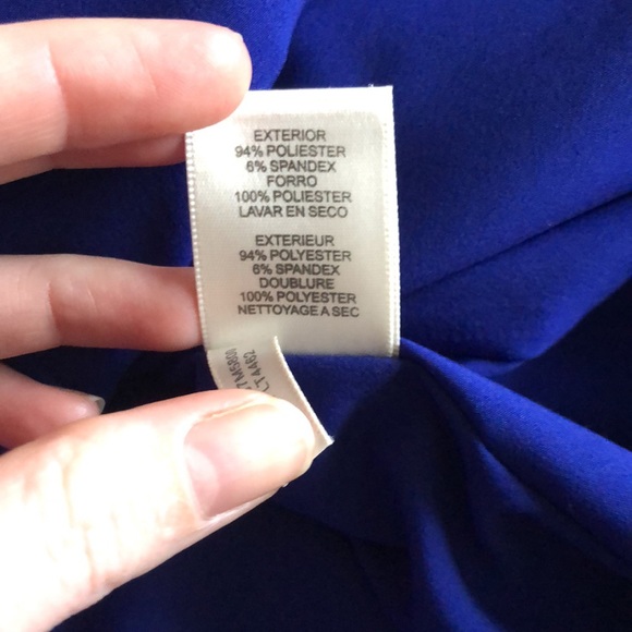 LIKE NEW Eliza J Cold Shoulder Cobalt Cocktail Dress - Picture 7 of 7